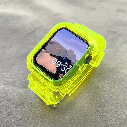 Pink Transparent Case+Strap - ShieldMyiPhone