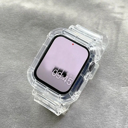 Pink Transparent Case+Strap - ShieldMyiPhone