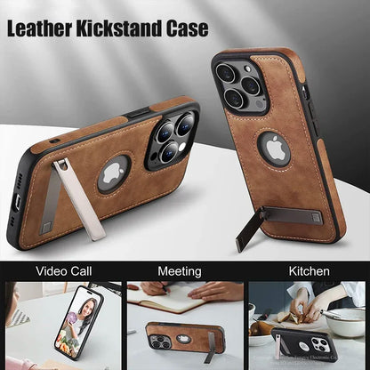 Leather Kickstand - ShieldMyiPhone