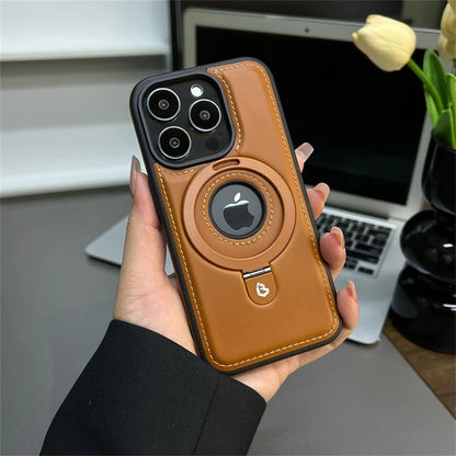 Luxury Leather Stand Case - ShieldMyiPhone